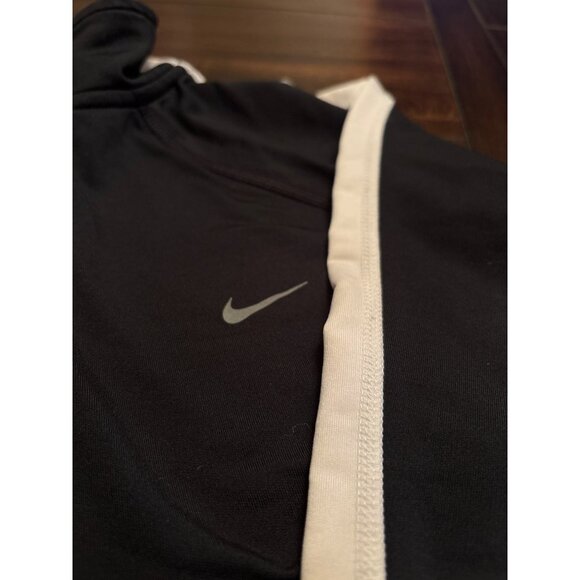 Nike Dri-FIT Black Long Sleeve Running Top Large Half Zip Pullover Ladiies - Picture 4 of 7